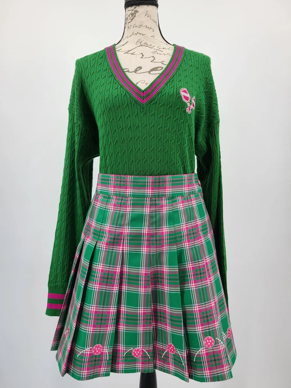 Unique Vintage's Smak Parlour Pickleball Skirt Set Size Medium